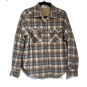 M in loom Sherpa Lined Shirt Jacket